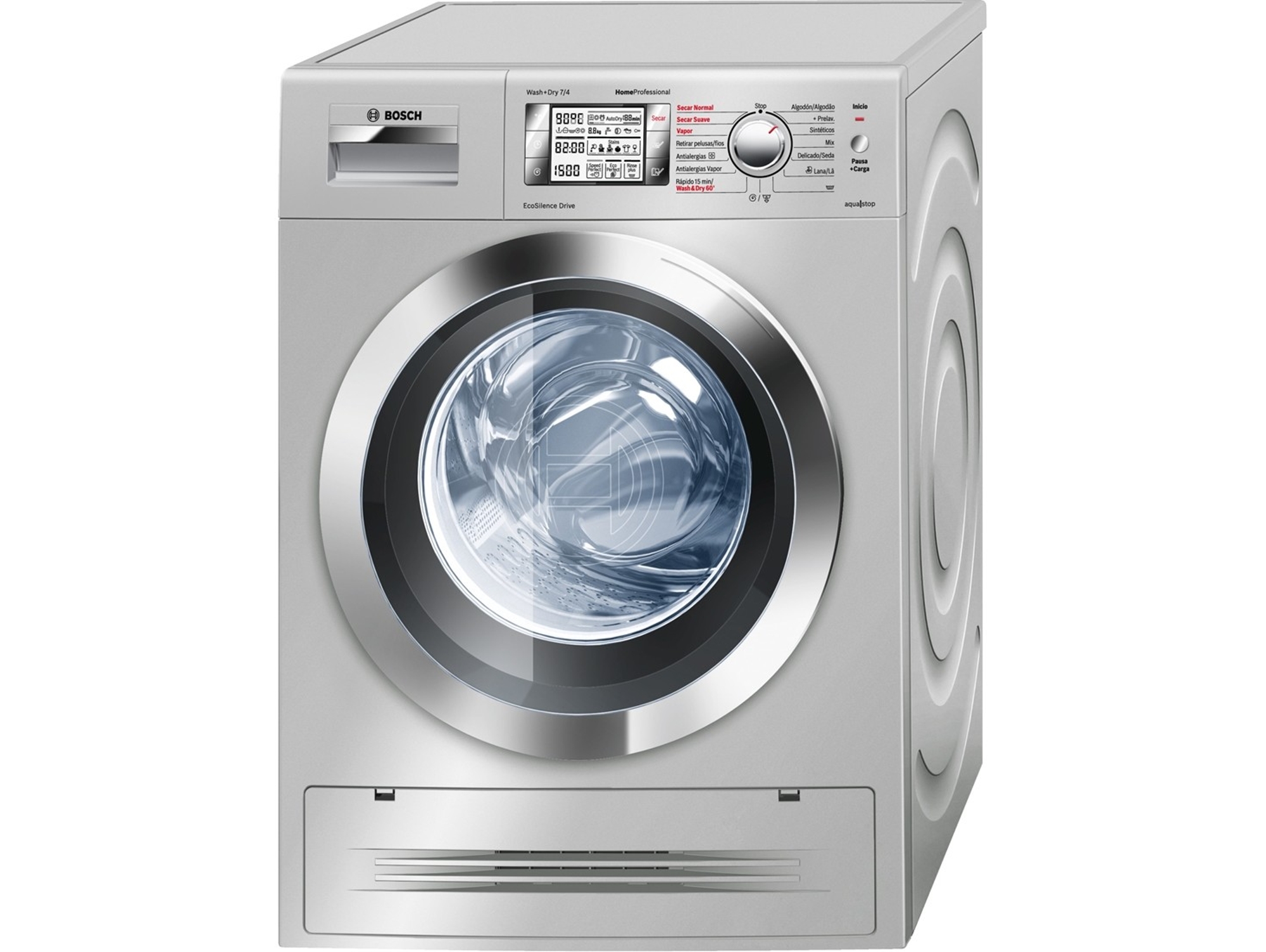 Lavasecadora BOSCH WVH305 XEP  (4/7 kg - 1500 rpm - Inox)
