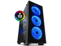 Caja PC NOX HUMMER TG (ATX Mid Tower - Negro)