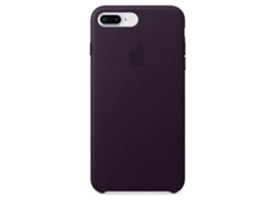 Carcasa APPLE Leather aubergine iPhone 7 Plus, 8 Plus negro