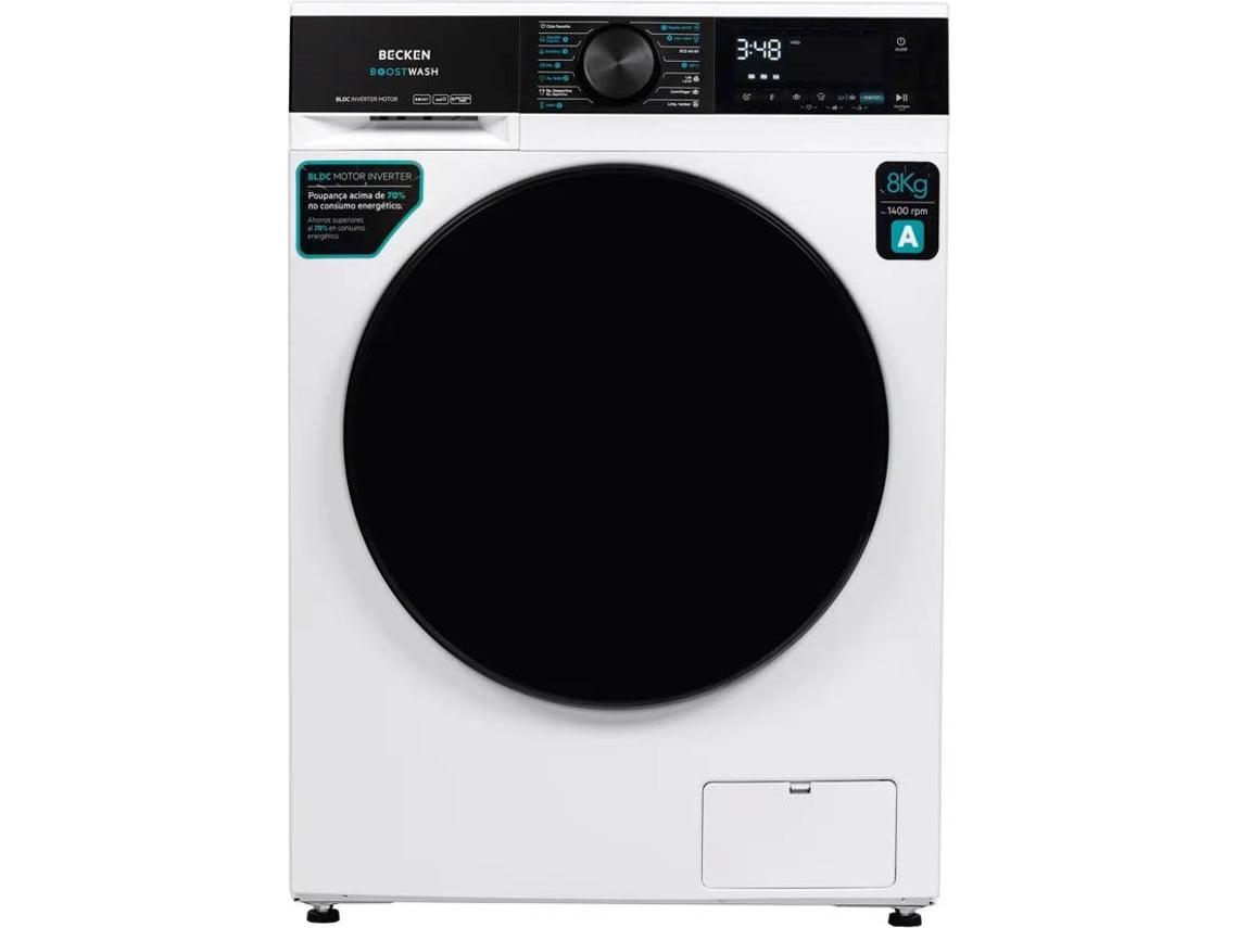 Lavadora BECKEN BOOSTWASH BWM8812WH (8 kg - 1400 rpm - Blanco)