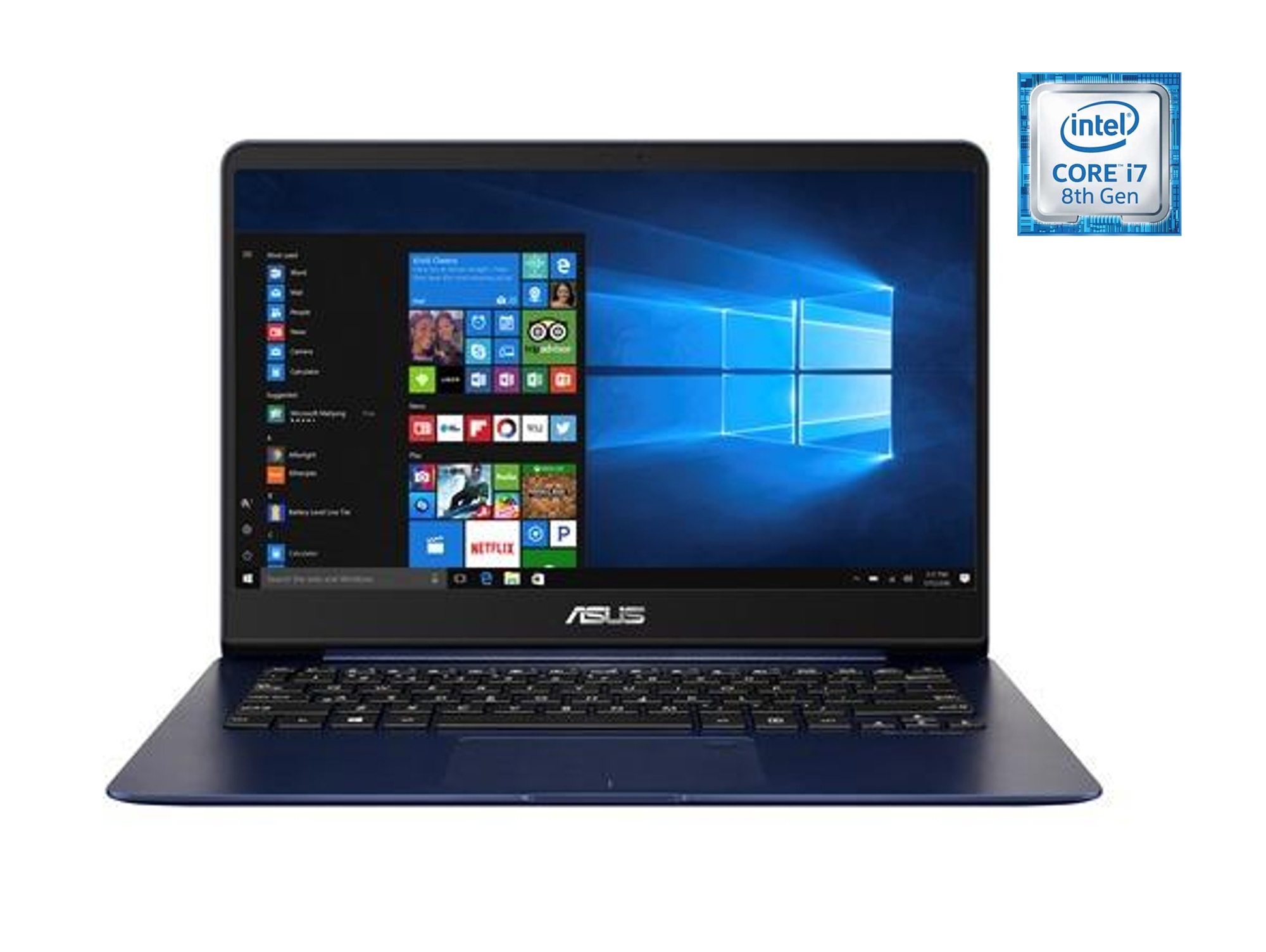 Portátil ASUS ZenBook UX430U-GV264T (14'' - Intel Core i7-8550U - RAM: 8 GB - 256 GB SSD - Intel UHD 620)
