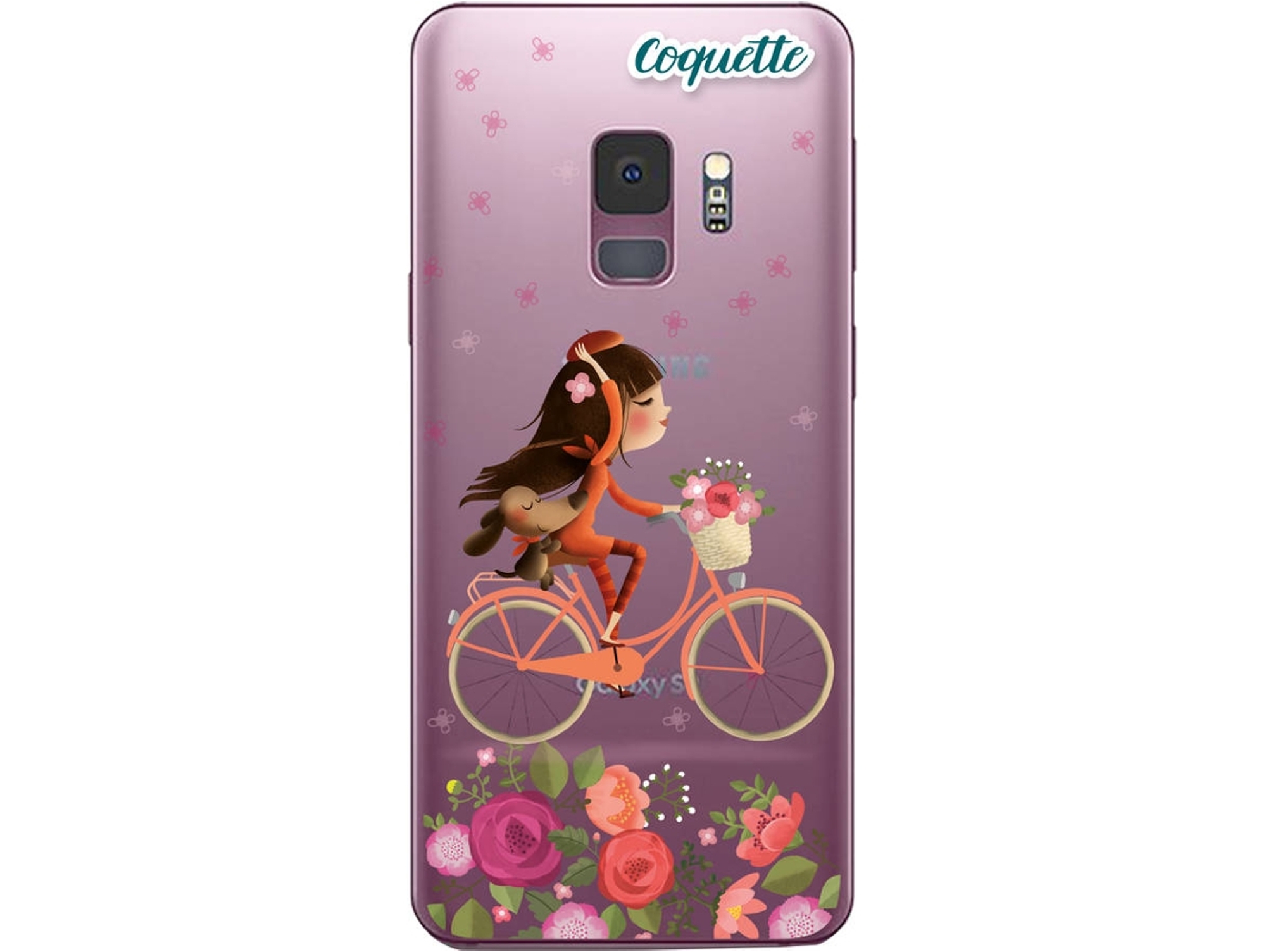 Carcasa Samsung Galaxy S9 COQUETTE Bici Rosa