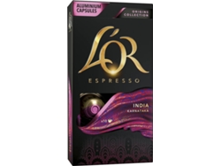 Cápsulas de café L'OR Orígenes India (Pack de 10)
