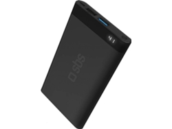 Powerbank SBS Slim (6000 mAh - 2 USB - MicroUSB - Negro)