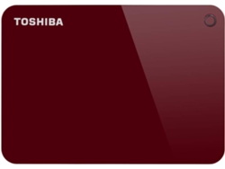Disco HDD Externo TOSHIBA Advance (Rojo - 2 TB - USB 3.0)