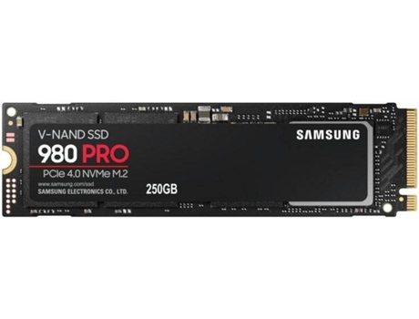 Disco SSD Interno SAMSUNG 980 PRO (250 GB - PCI Express 4.0 - 6400 MB/s)