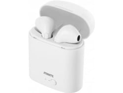 Auriculares Bluetooth True Wireless STREETZ Tws-0008 (In Ear - Micrófono - Blanco)