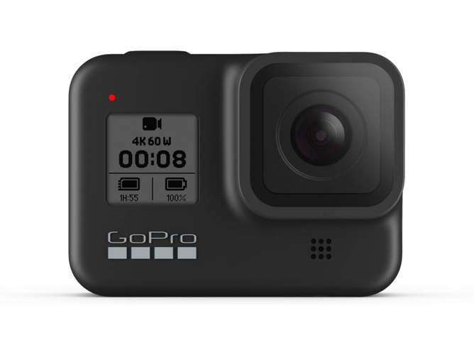 Cámara de Acción GOPRO HERO 8 Black (4K Ultra HD - 12 MP - Wi-Fi y Bluetooth)
