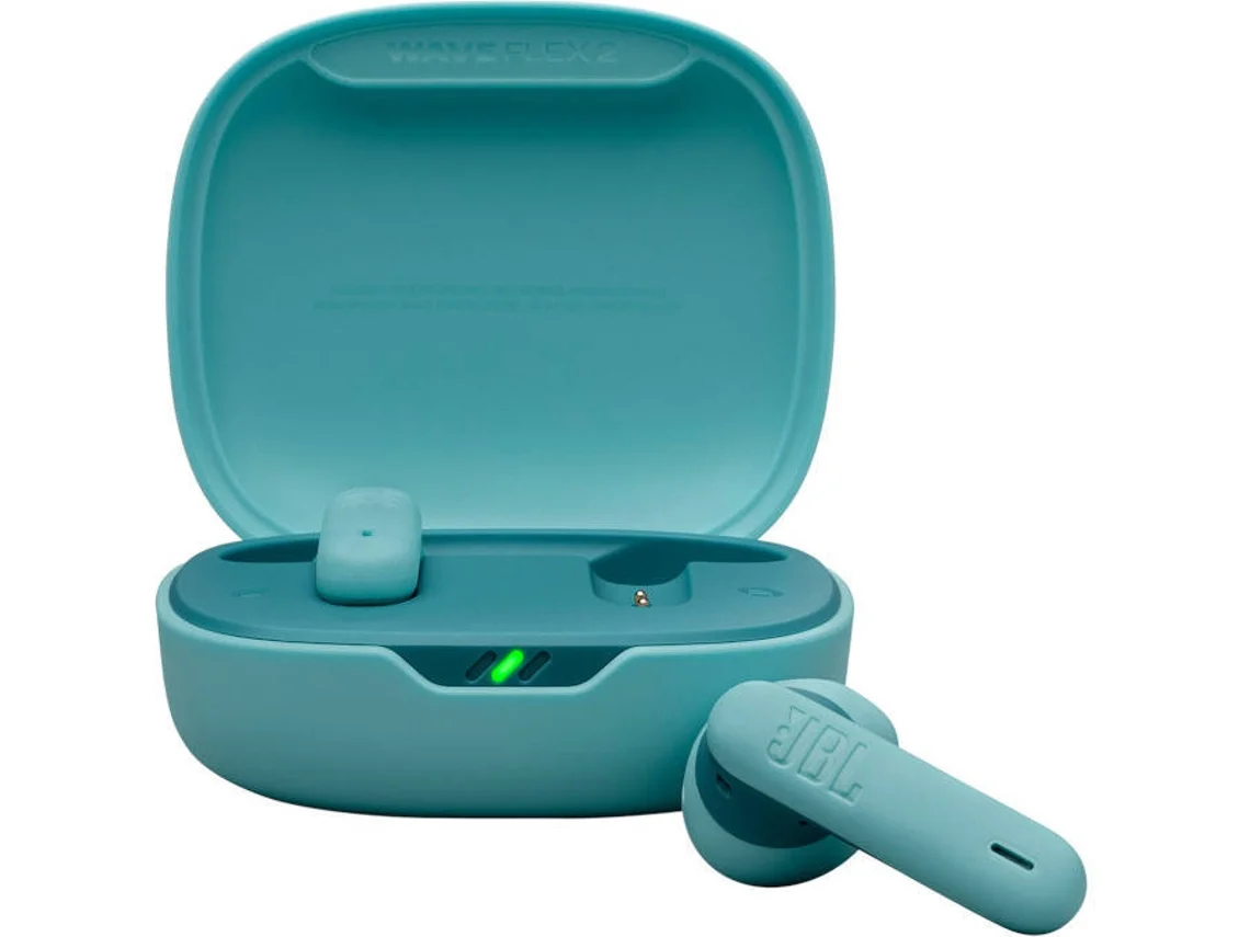 Auriculares Bluetooth True Wireless JBL WAVE FLEX 2 (In Ear - Micrófono - Noise Cancelling - Azul)