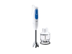 Batidora de mano + Accesorios BRAUN MQ3020WH Pesto (700W - Blanco y azul)