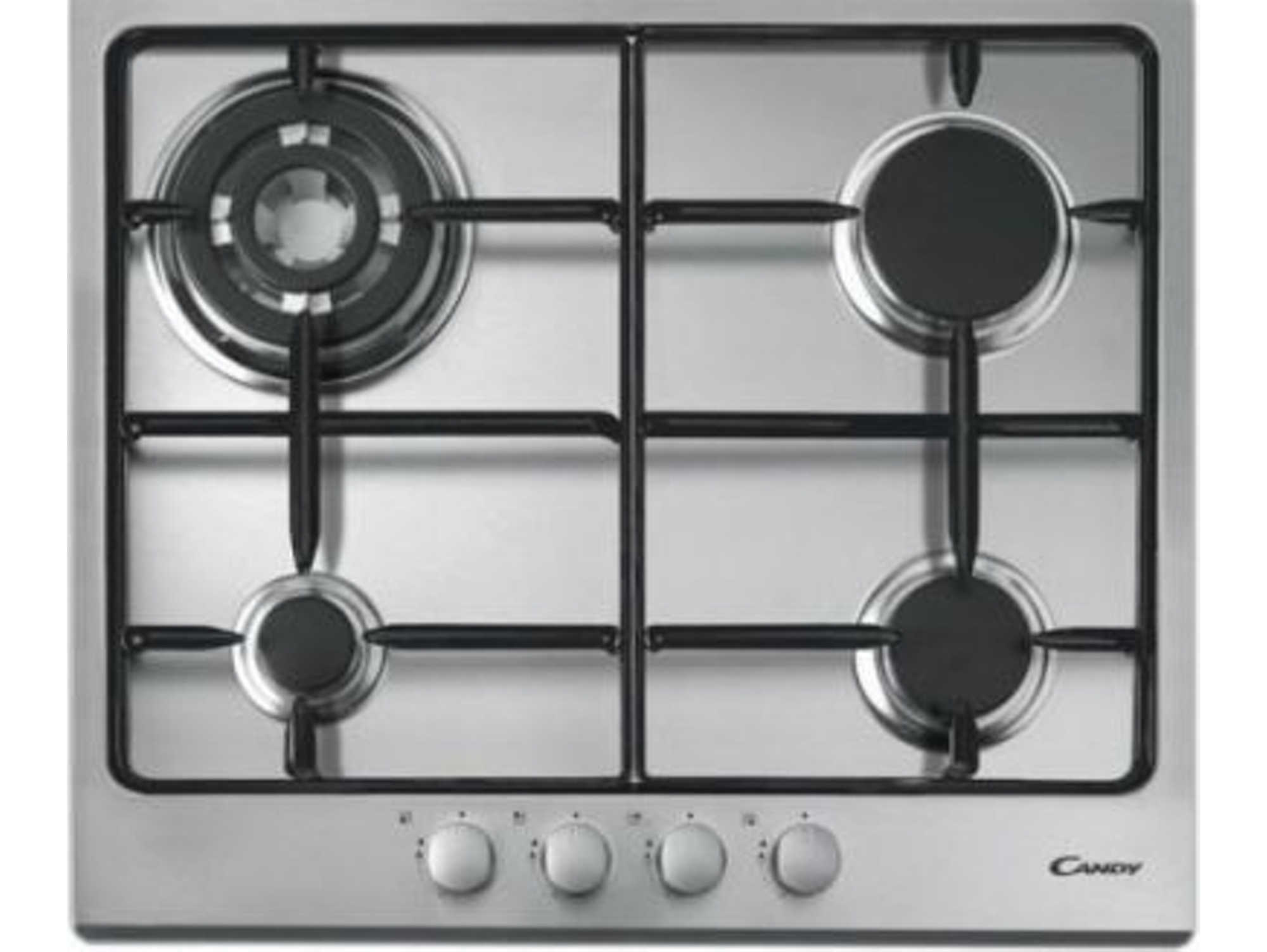 Placa de Gas CANDY CPG 64SQGX (Gas Butano-propano - 59 cm - Inox)