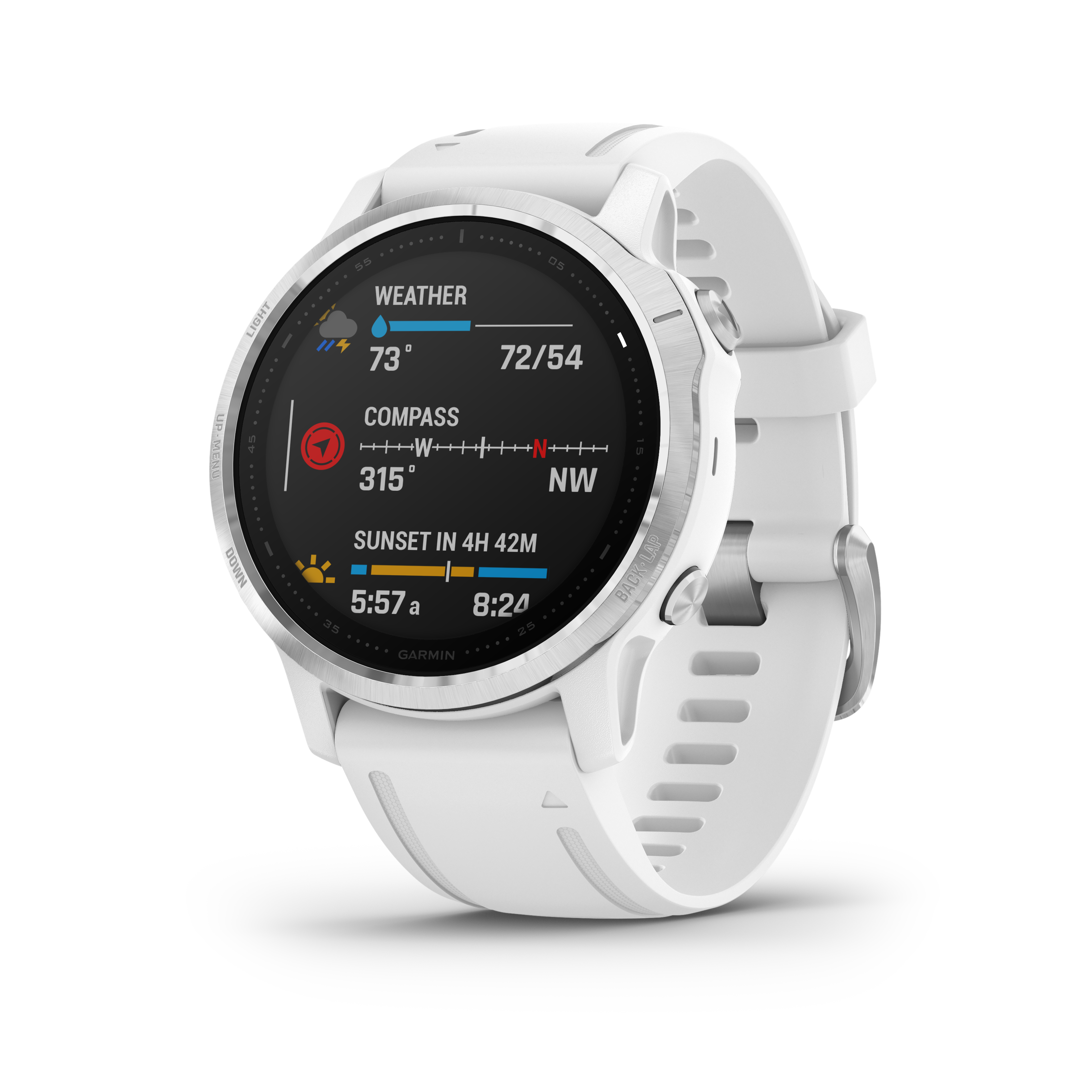 Reloj deportivo GARMIN Fenix 6S (Bluetooth - Hasta 9 días de autonomía - Blanco)