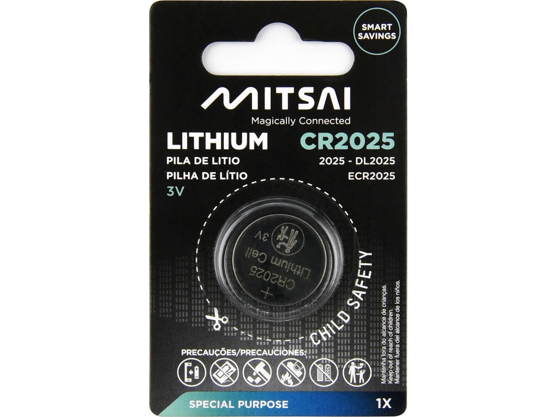 Pila de Litio MITSAI CR2025 (1 Unidad)