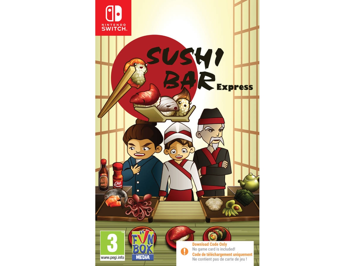 Juego Nintendo Switch Sushi Bar Express (Código de Descarga en la Caja)