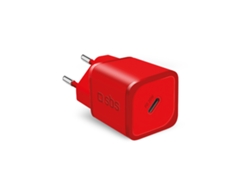 Cargador SBS TETRGAN1C20R (20 W - Rojo)