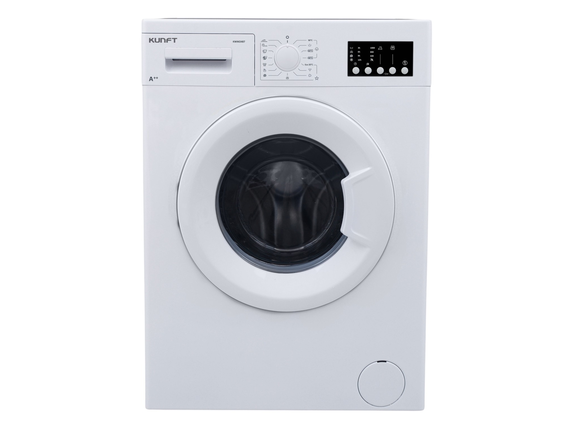 Lavadora KUNFT KWM2487 (7 kg - 1000 rpm - Blanco)