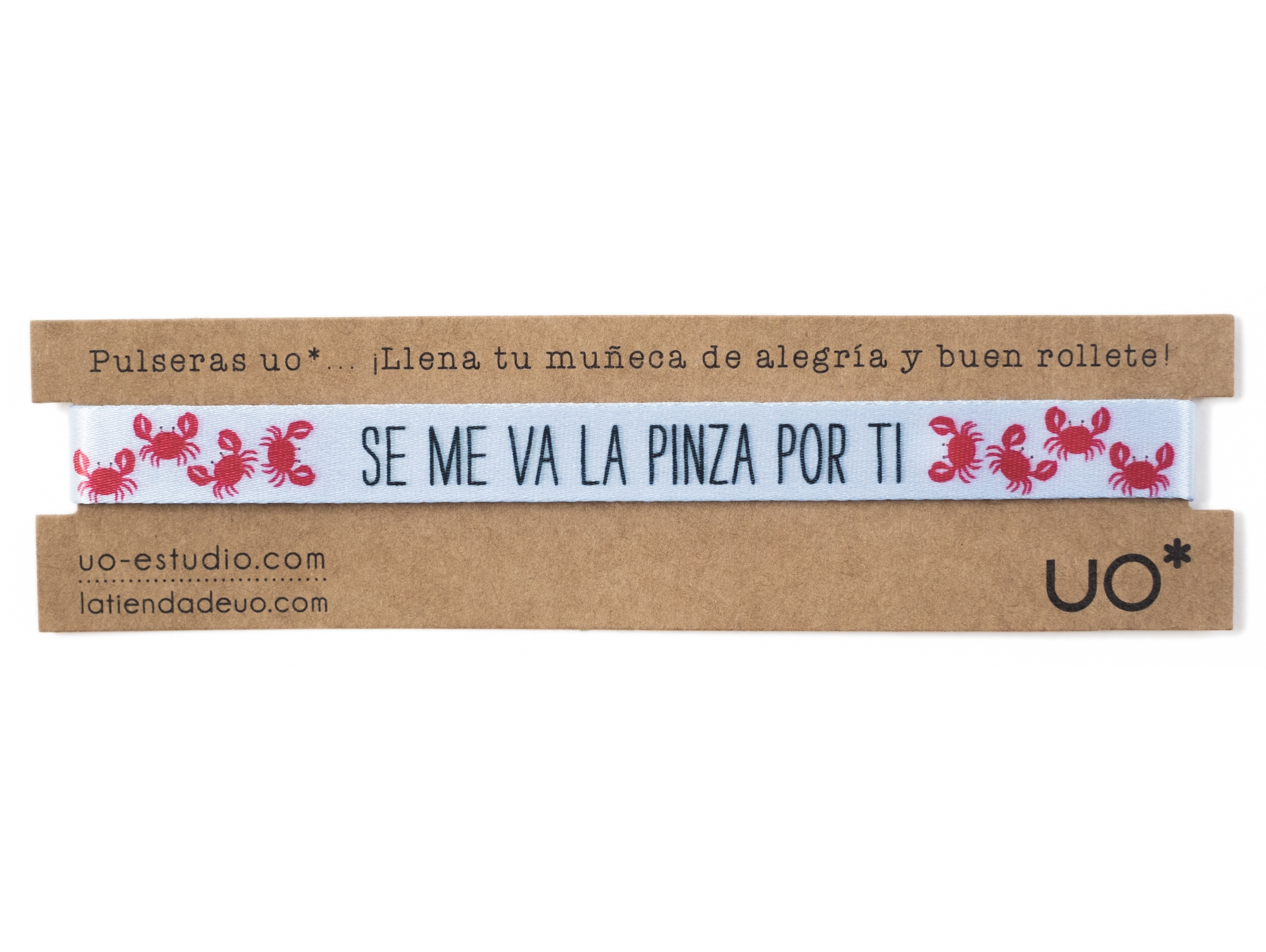 Pulsera 'Se me va la pinza por ti' Celeste