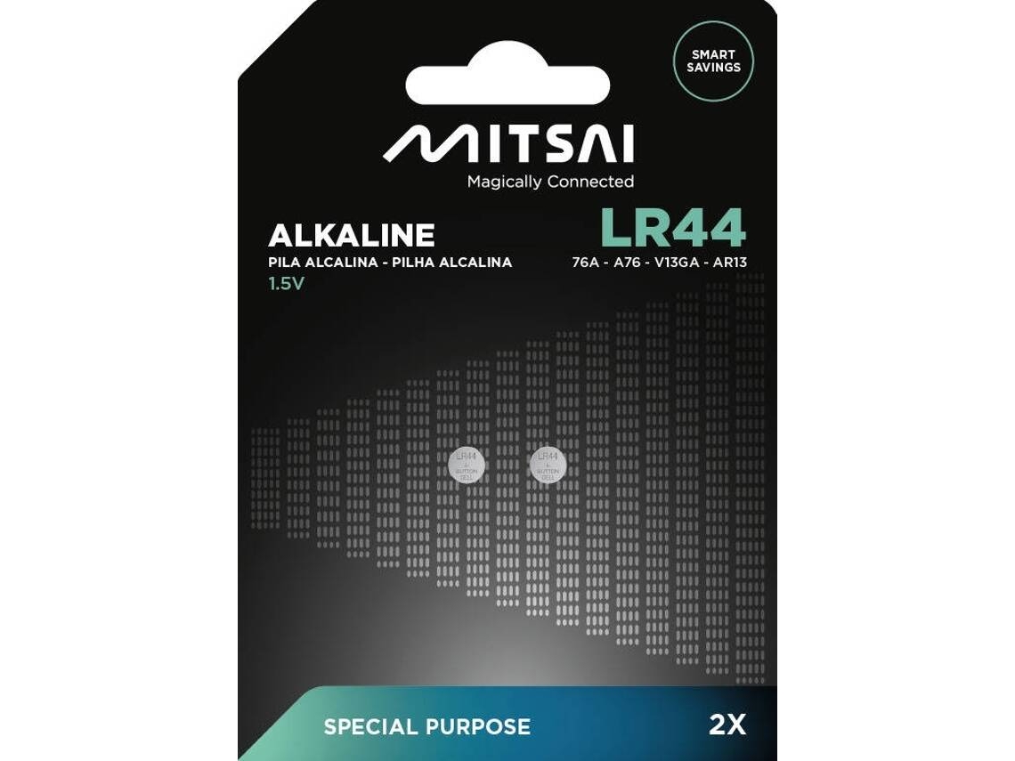Pilas MITSAI LR44 (LR - 2 Unidad)