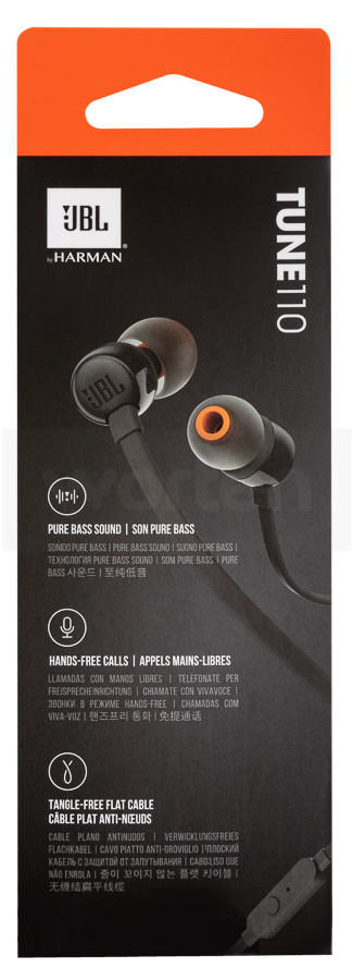 Auriculares JBL T110 Negro - Auriculares in ear cable con