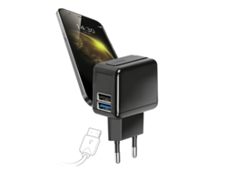 Cargador Adaptador de viaje 2 X USB SBS 2.400 Mah Negro