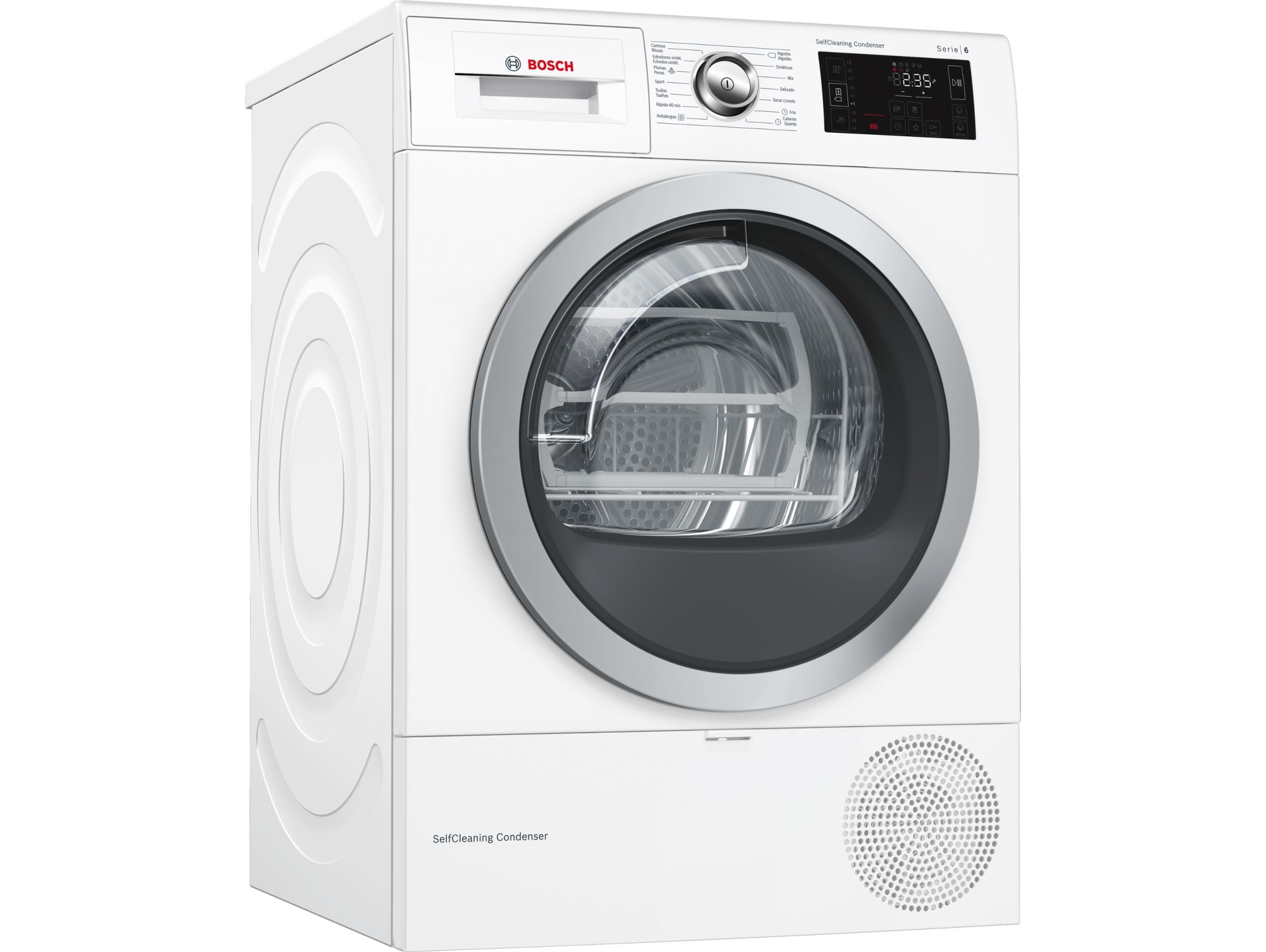 Secadora BOSCH WTW87640ES (8 kg - Bomba de Calor - Blanco)