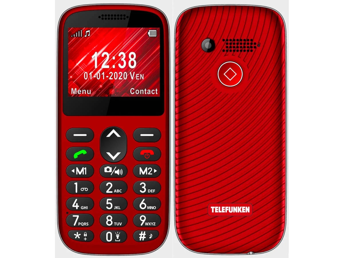 Teléfono Senior TELEFUNKEN S420 (2.31'' - 32 MB - 32 MB - Rojo)
