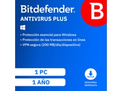 BITDEFENDER Antivirus Plus (1 Dispositivo - 1 Año - PC - Formato Digital)