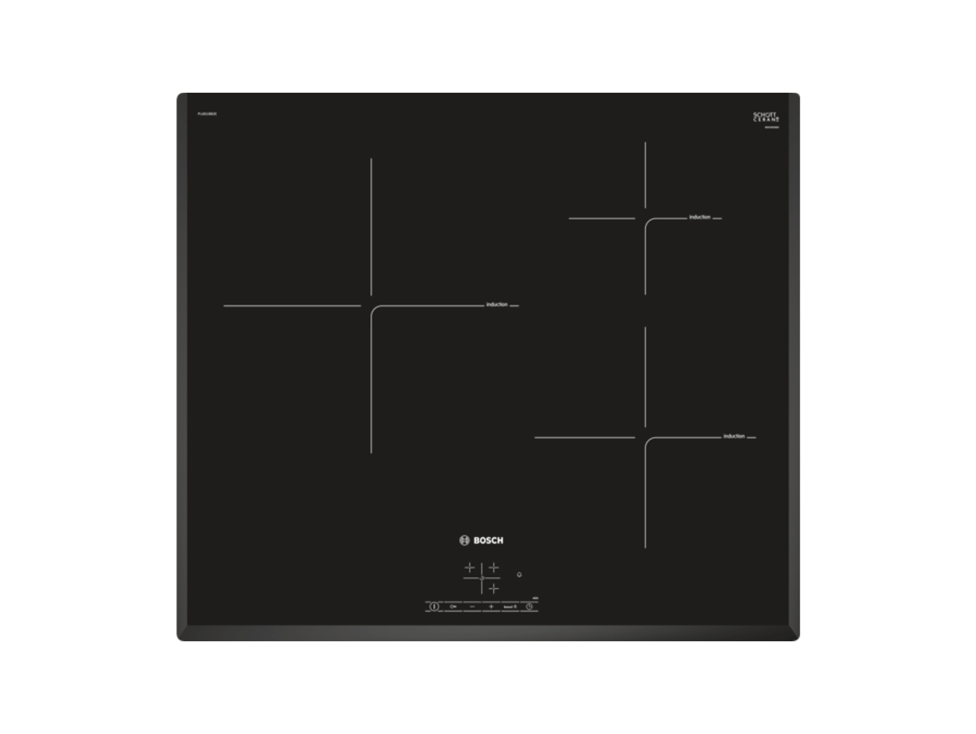 Placa de Inducción BOSCH PIJ651BB2E (Eléctrica - 59.2 cm - Negro)