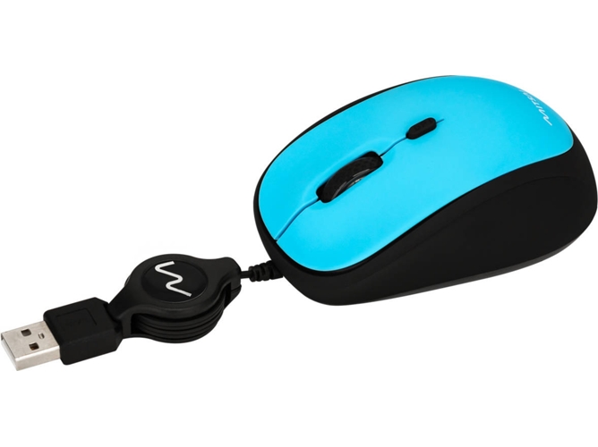 Ratón MITSAI R311 (Cable USB - Casual - 2400 dpi - Azul) — Con cable