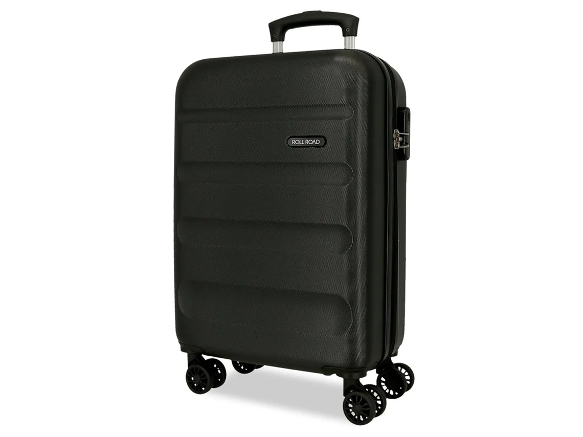 Maleta de Cabina ROLL ROAD Flex Extensible Negro (38x55x20+5cm - 35L)