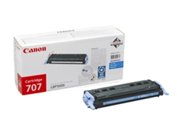 Cartucho de tóner Original CANON Cián  707 C  para i-SENSYS LBP5000, LBP5100, Laser Shot LBP-5000, 5100