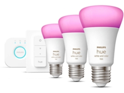 Kit 2 Bombillas Inteligentes PHILIPS HueWCA (E27 - Blanco y color)