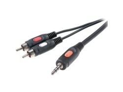 Cable jack 3,5 mm a 2RCA macho 5 metros VIVANCO