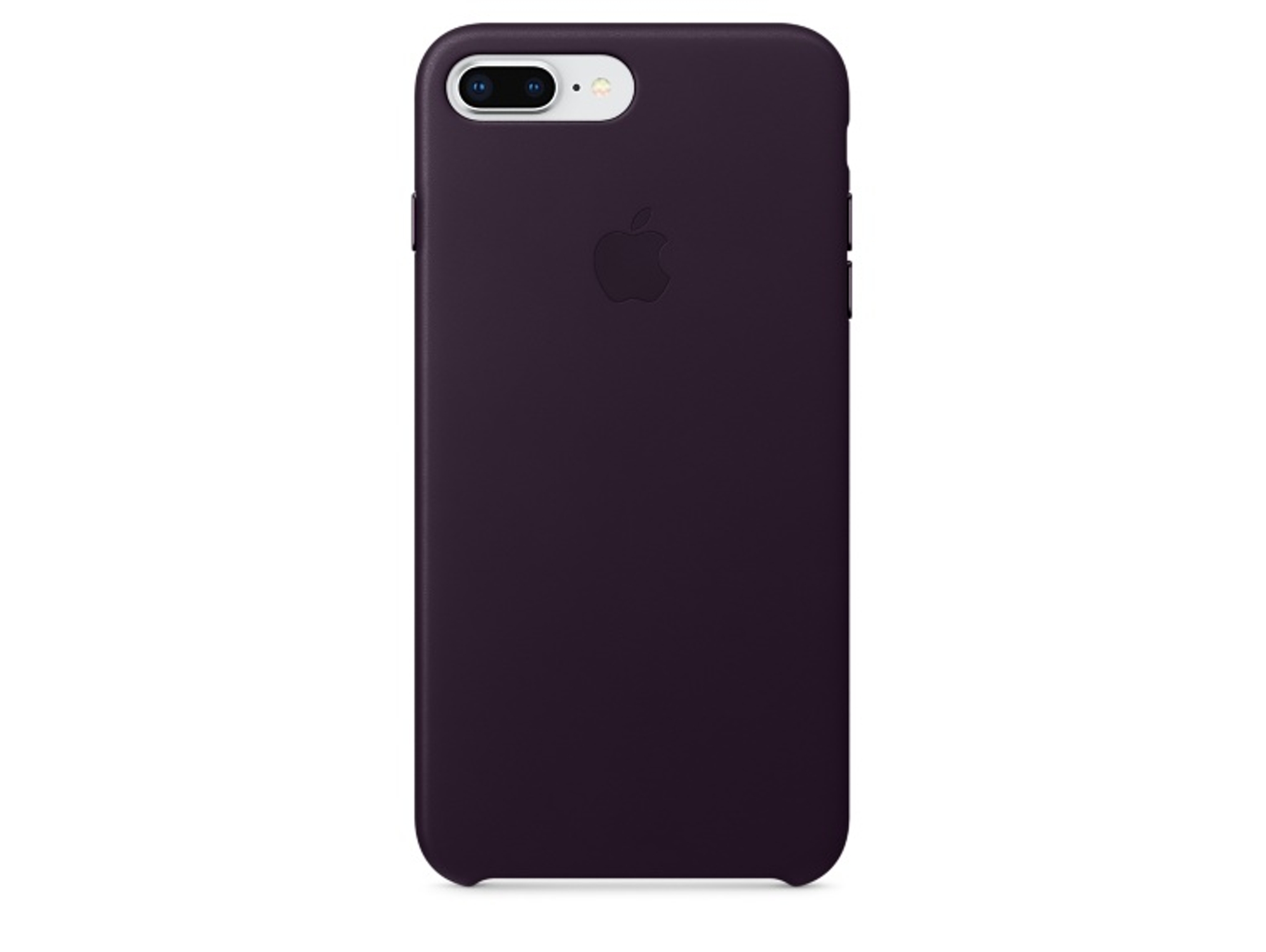 Carcasa APPLE Leather aubergine iPhone 7 Plus, 8 Plus negro