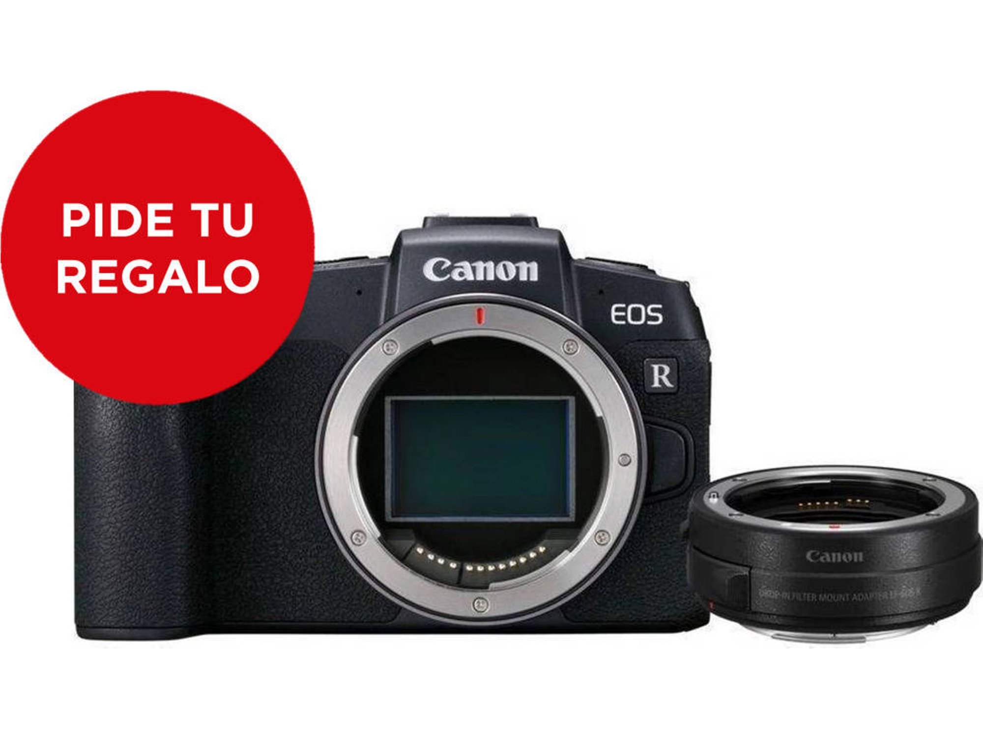 Cámara Mirrorless CANON EOS RP + Adaptador EF-EOS R (26.2 MP - Sensor: Full-Frame - ISO: 100 - 102400)