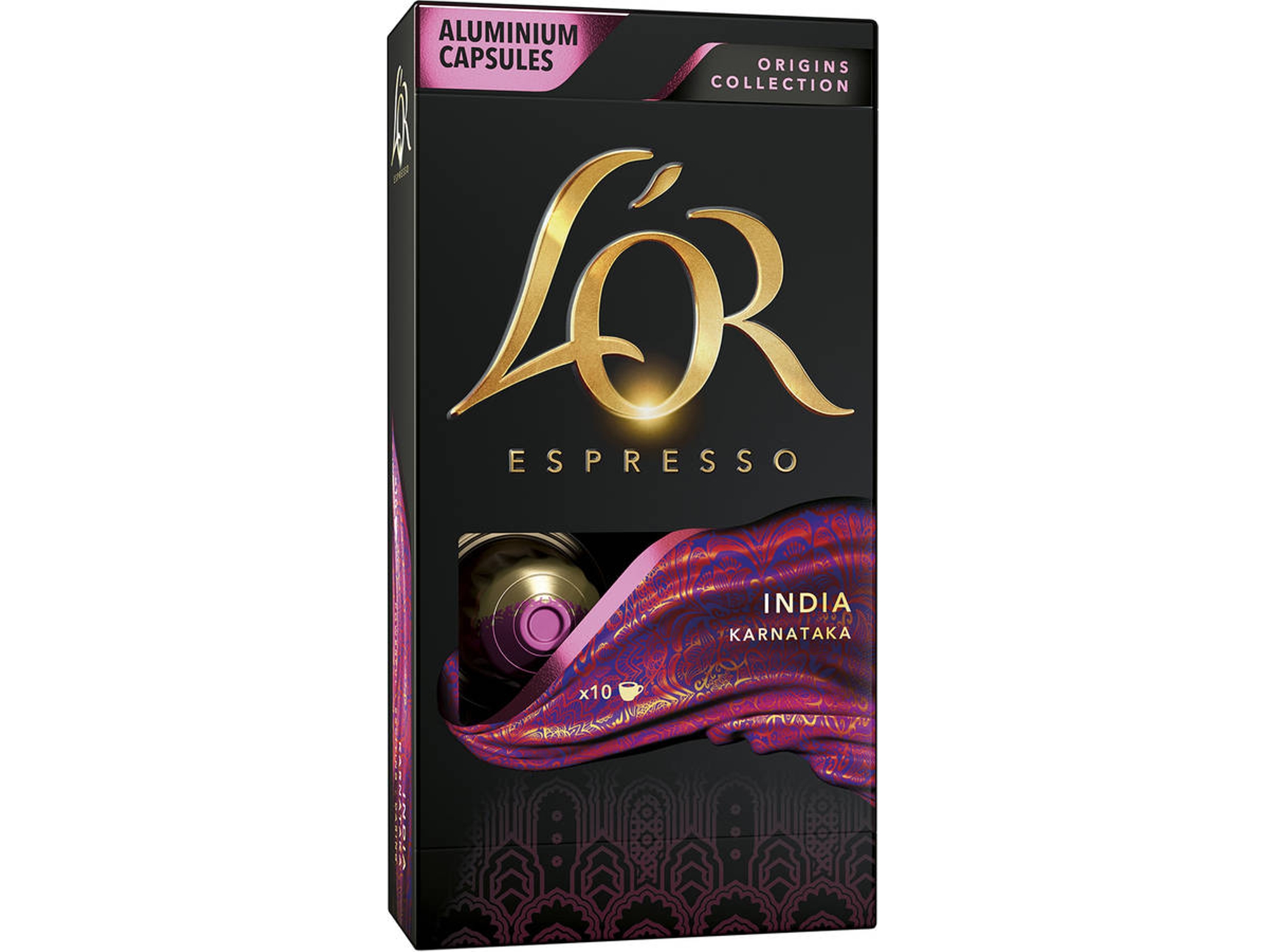 Cápsulas de café L'OR Orígenes India (Pack de 10)