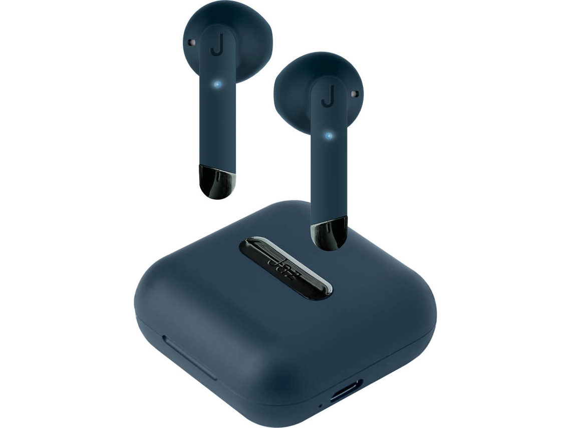 Auriculares Bluetooth True Wireless SBS Jazz Twin Hoox Bluet (In Ear - Micrófono - Azul)