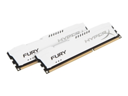 Memoria RAM DDR3 HYPERX Fury (2 x 4 GB - 1600 MHz - CL 10 - Blanco)