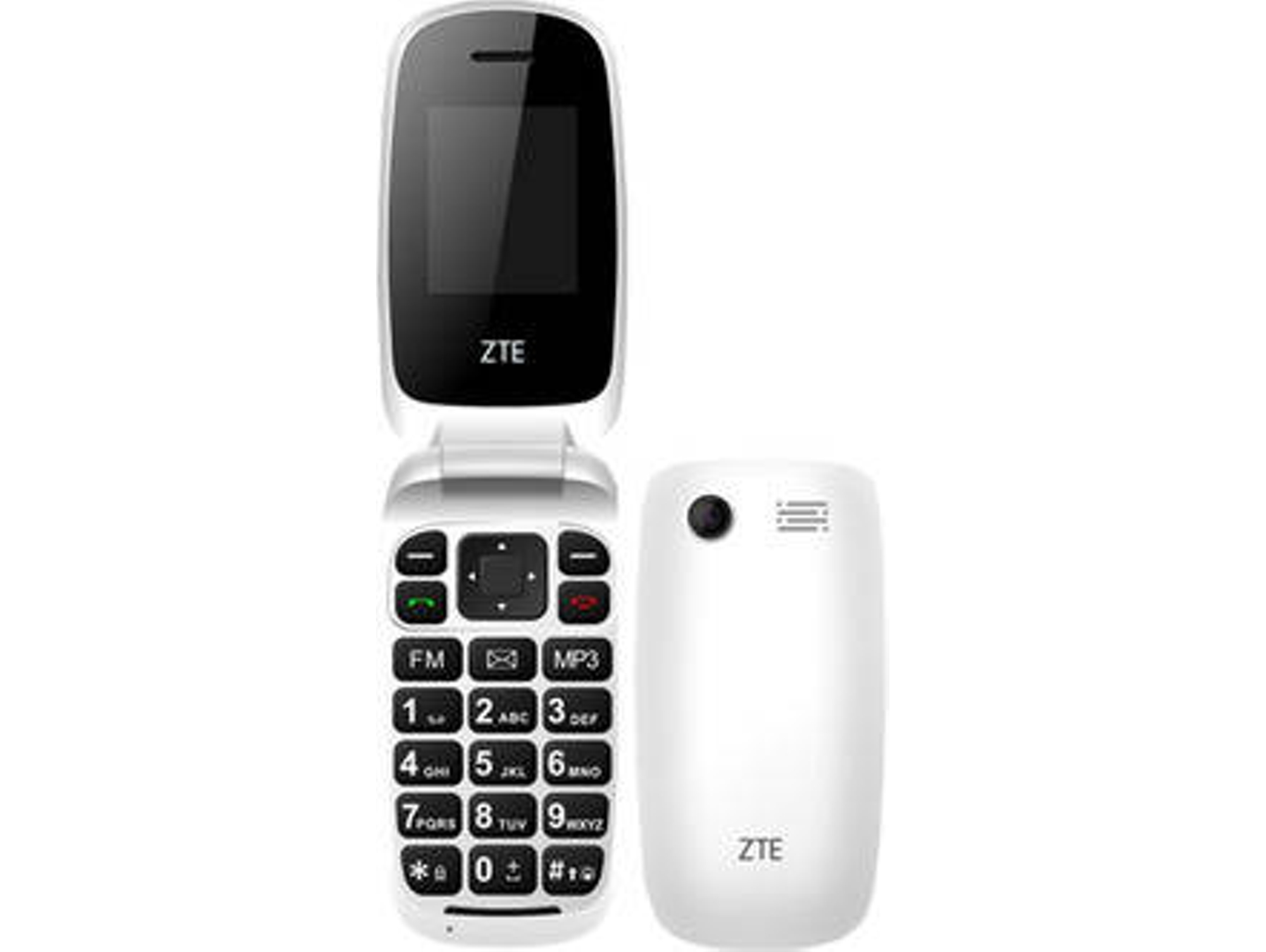 Teléfono móvil ZTE R341 (1.77'' - 2G - Blanco)