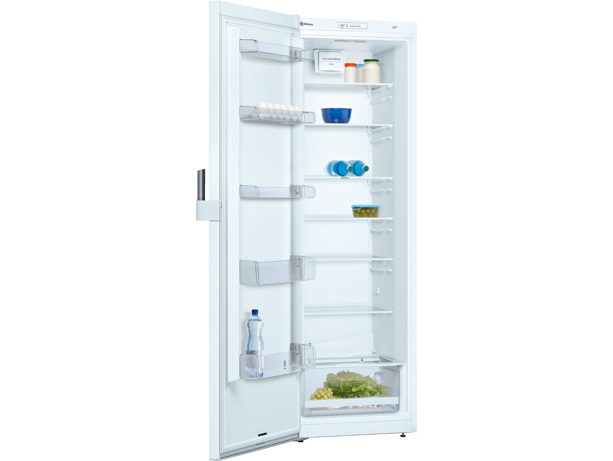 Frigorífico 1 puerta BALAY 3FCE642WE (Circulación dinámica - 186 cm - 346 L - Blanco)