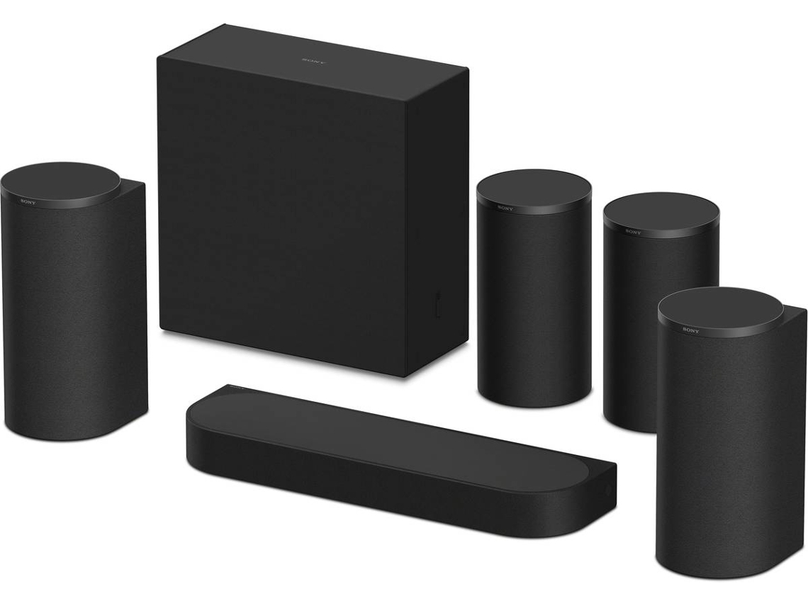 Soundbar SONY Bravia Theatre Trio + Altavoces Traseros (5.1.4 Canales - 300 W - Subwoofer Inalámbrico - Negro)