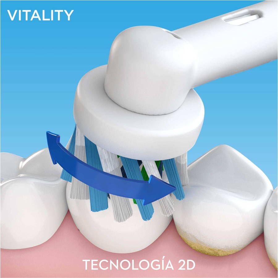 Cepillo de Dientes Eléctrico ORAL-B Vitality 100 Azul