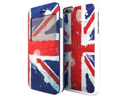 Funda iPhone 6 Plus, 6s Plus I-PAINT Bandera UK Multicolor