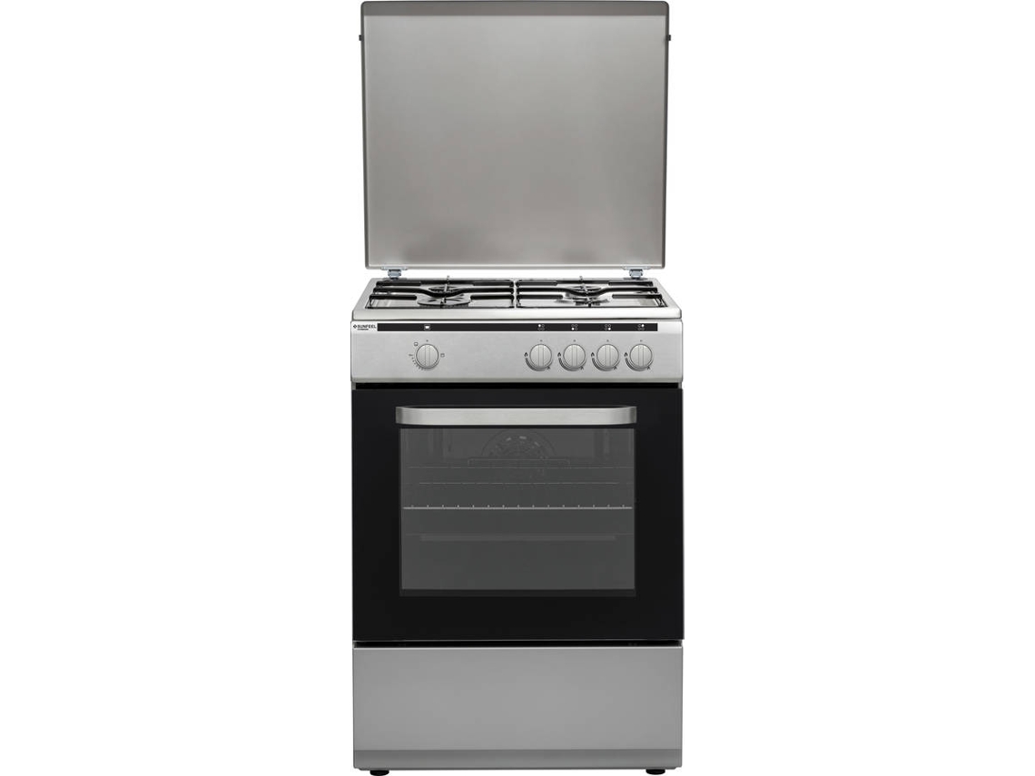 Cocina a Gas SUNFEEL CO4464GIN 4F (60 cm - Gas Butano/Propano - Inox)