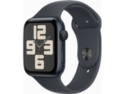 APPLE Watch SE 2024 GPS 44mm Aluminio Medianoche con Correa Deportiva Medianoche (Talla: S/M)