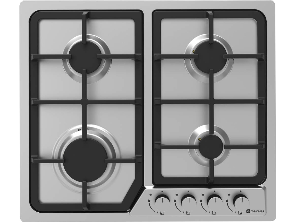 Placa de Gas MEIRELES MG 4643 X (Gas Natural - 58.5 cm - Inox)