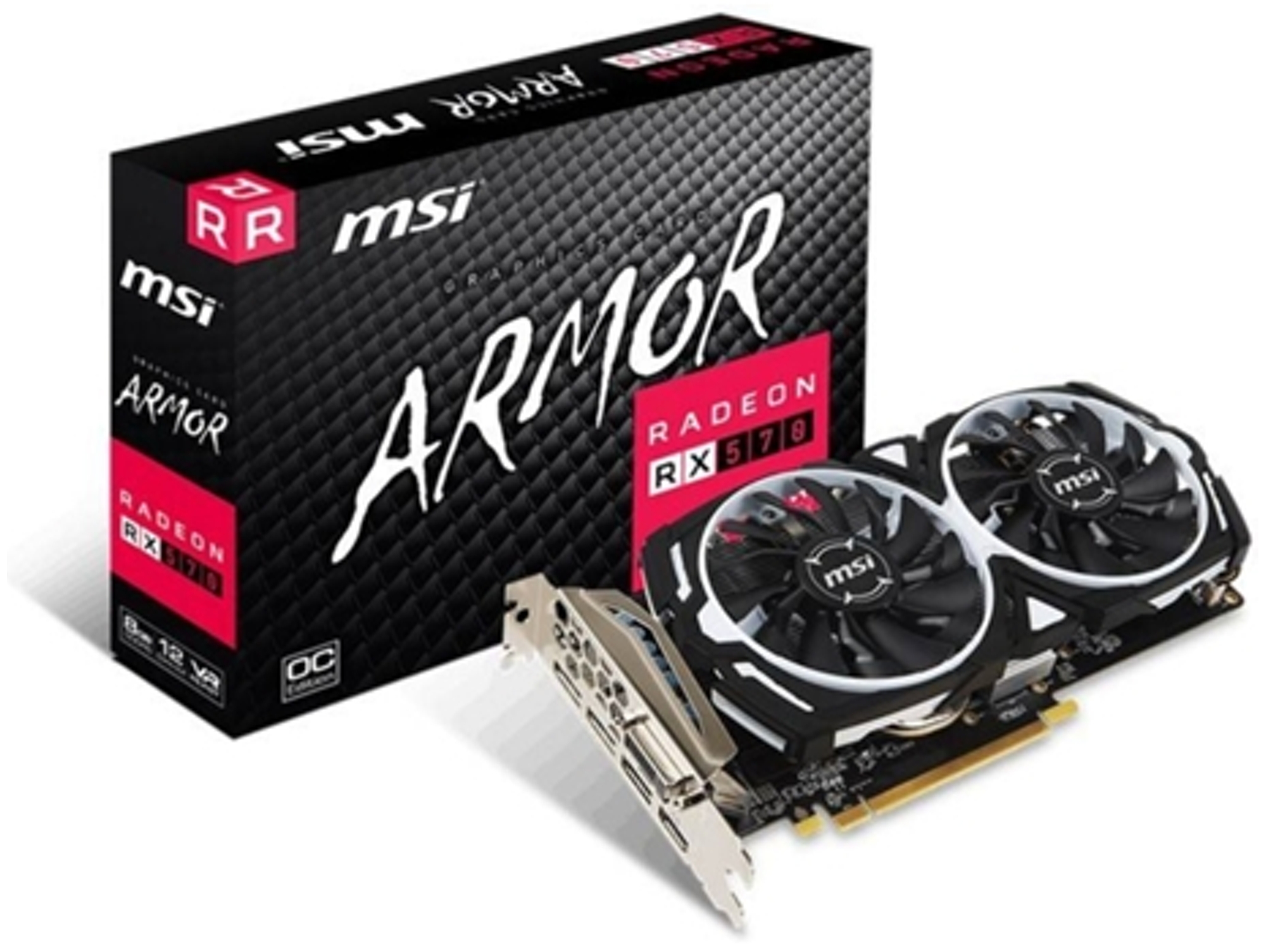 Tarjeta Gráfica AMD MSI Radeon RX 570 Armor OC 8G GDDR5