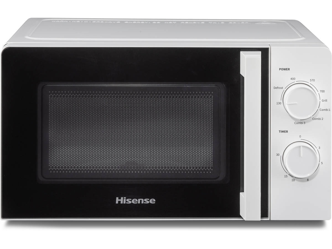 Microondas HISENSE H20MOWS1HG (20 L - Con Grill - Blanco)
