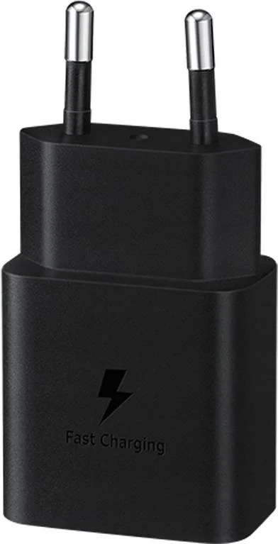 Adaptador de corriente SAMSUNG (USB-C - 15W - Negro)