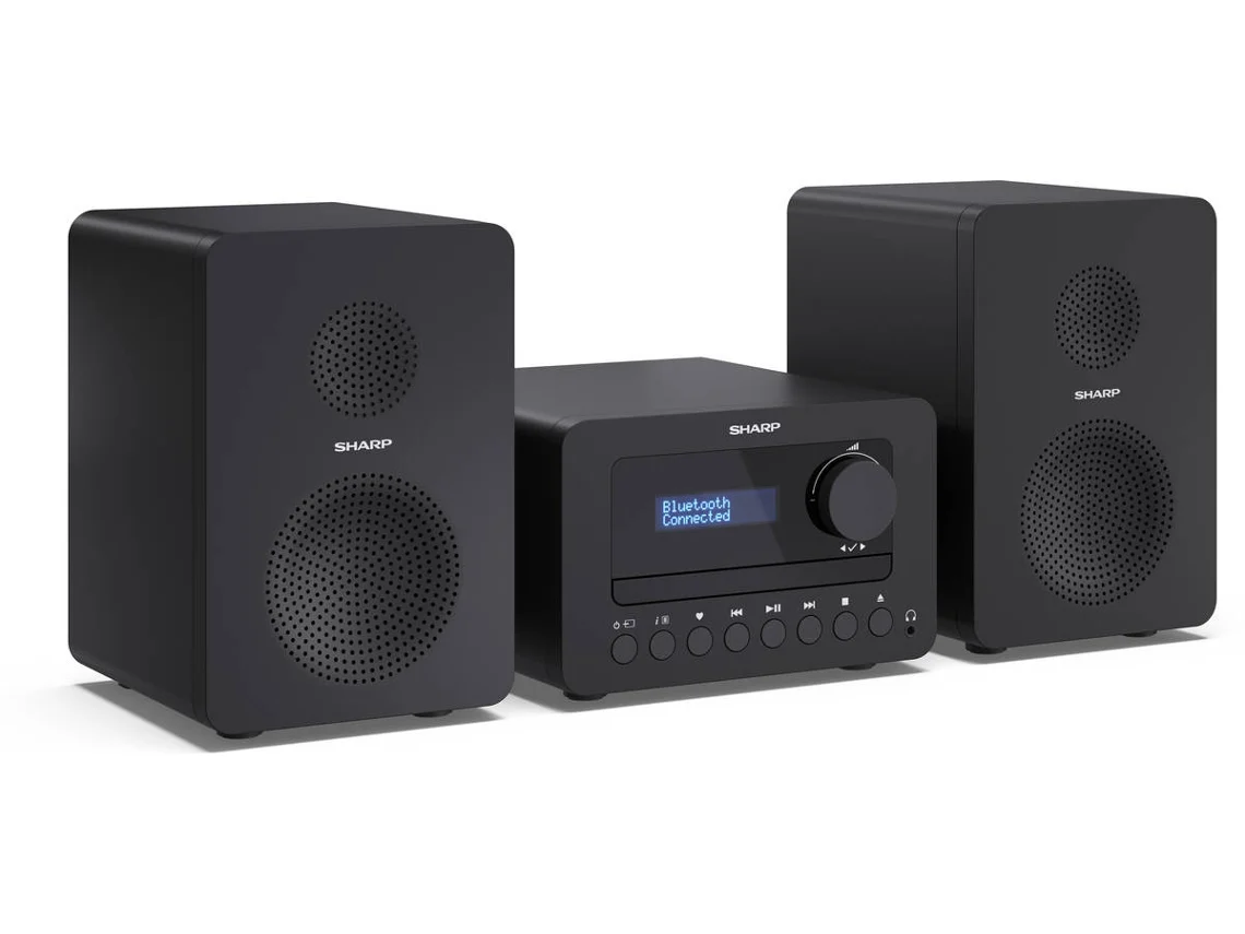 Sistema Micro SHARP XL-B520D Negro (40W - Bluetooth)